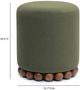 TOV Furniture Dex Olive Green Ottoman-1