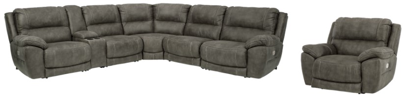 Signature Design by Ashley® Cranedall 2-Piece Quarry Living Room Set with Power Reclining Sectional