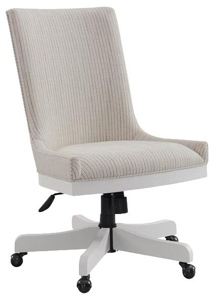 Riverside Furniture Osborne Gray/Winter White Upholstered Desk Chair-0
