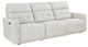 Homelegance® Salida 3-Piece White Power Double Reclining Sectional with Power Headrests-0