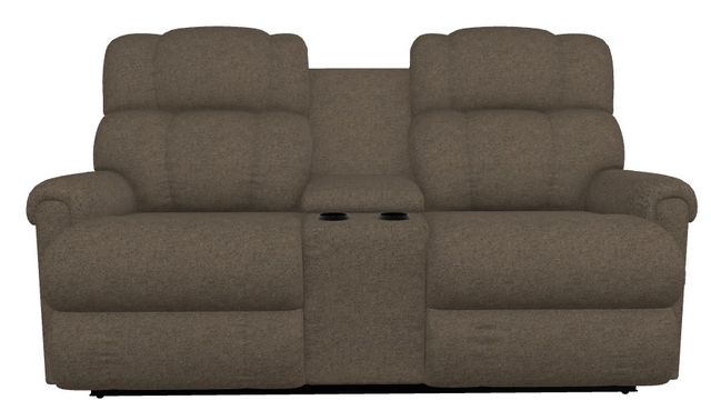 La-Z-Boy® Pinnacle Java Power Wall Reclining Loveseat with Console, Headrest, and Lumbar-1