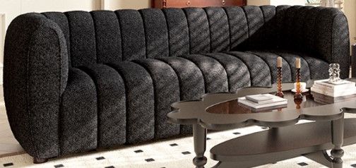 Furniture of America® Aversa 2-Piece Black Living Room Seating Set-3