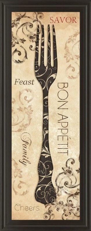 Classy Art Bon Appetite by Dee Dee Wall Art-0