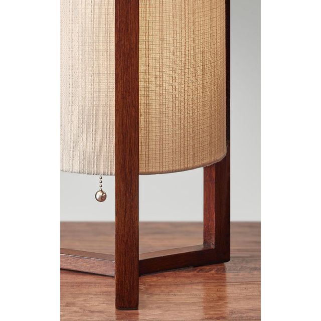 Adesso® Quinn Walnut Table Lantern-2