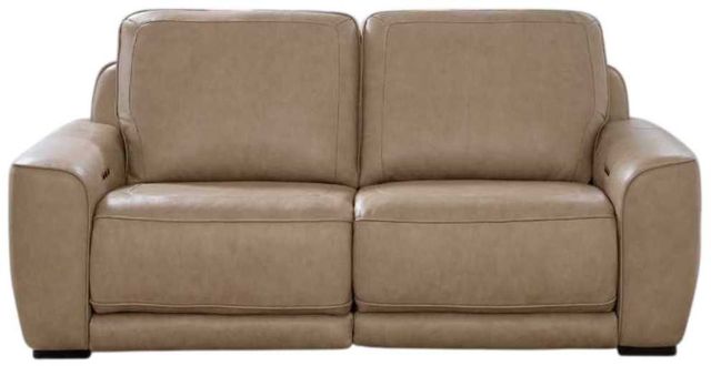 Liberty Furniture Blake Sophia Oatmeal Leather Power Reclining Loveseat with Power Headrest-0