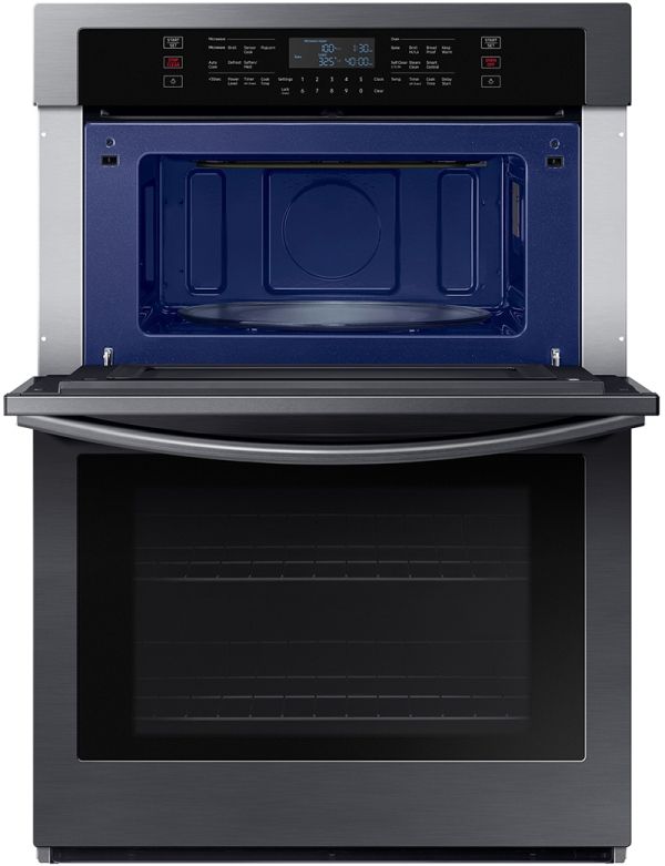 Samsung 30" Fingerprint Resistant Black Stainless Steel Oven/Microwave Combo Electric Wall Oven-5
