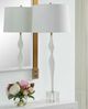 Uttermost® Helena White Table Lamp-1