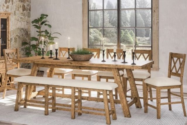 Jofran Inc. Telluride Gold Trestle Extension Counter Table-1