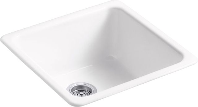 KOHLER® Iron/Tones® White 21" Top/Undermount Single-Bowl Bar Sink-0