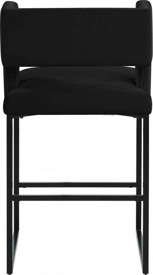 Meridian Furniture Caleb Black Velvet Counter Stool-3