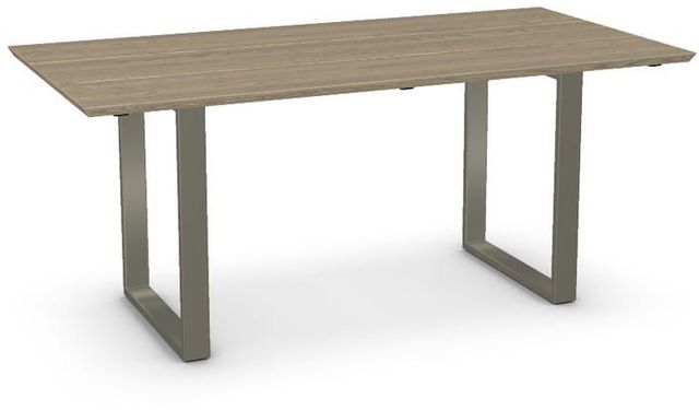 Amisco Customizable Burton 72" Solid Ash Racetrack Table-0