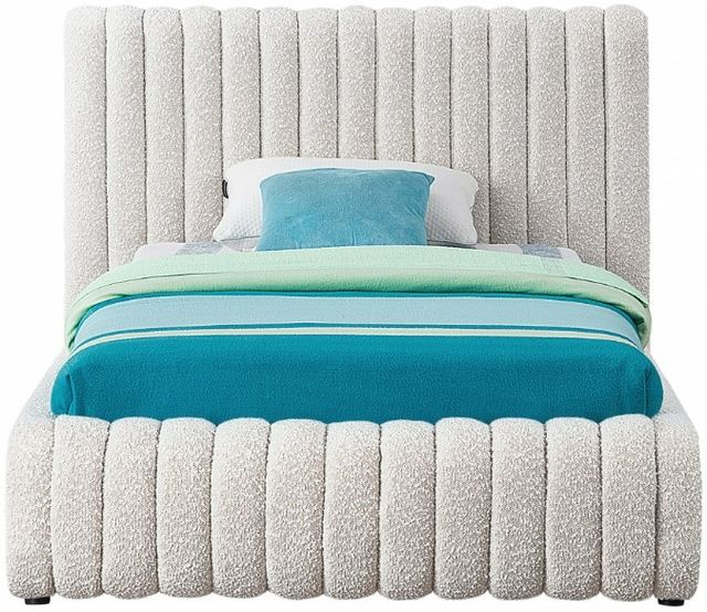 Meridian Furniture Nash Cream Full Panel Bed-1