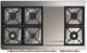 Ilve® Majestic III 48" Graphite Matte Pro Style Dual Fuel Liquid Propane Range with Triple Glass Door and Copper Trim-2