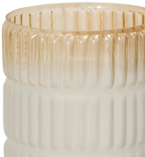 Stylecraft Frosted Gold Glass Ombre Vase-1