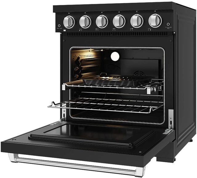 Thor Kitchen 30" Black Pro Style Electric Range with Precision Knob Control & Stainless Steel Hardware-4