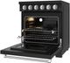 Thor Kitchen 30" Black Pro Style Electric Range with Precision Knob Control & Stainless Steel Hardware-4