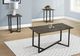 Monarch Specialties Inc. 3-Piece Dark Bronze Accent Tables Set with Black Metal Bases-1