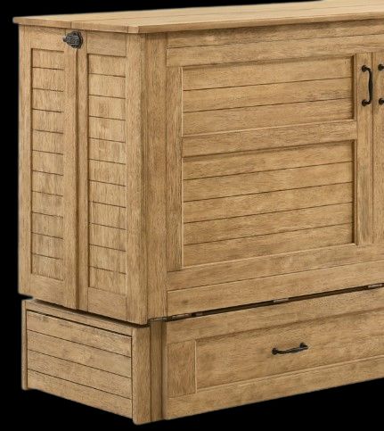 Night & Day Furniture™ Poppy Harvest Brown Queen Murphy Cabinet Bed-1