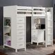 Furniture of America® Cassidy White Twin Loft Bed with Drawers-0