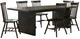 Coaster® Decker 7-Piece Black Wood Dining Table Set-0