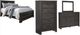 Signature Design by Ashley® Brinxton 4-Piece Charcoal King Panel Bed Set-0