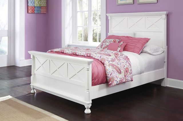 Signature Design by Ashley® Kaslyn White Full Panel Headboard-3