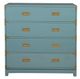 Furniture Classics Swansea Blue/Green Large Chest-1