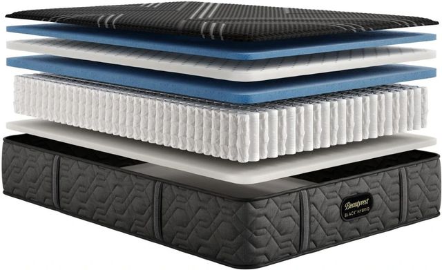 Beautyrest Black® Series 1 Hybrid 13" Medium Smooth Top Queen Mattress-2