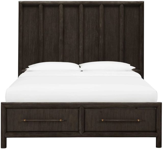 Modus Furniture Dorsey Basalt Gray Queen Storage Panel Bed-2