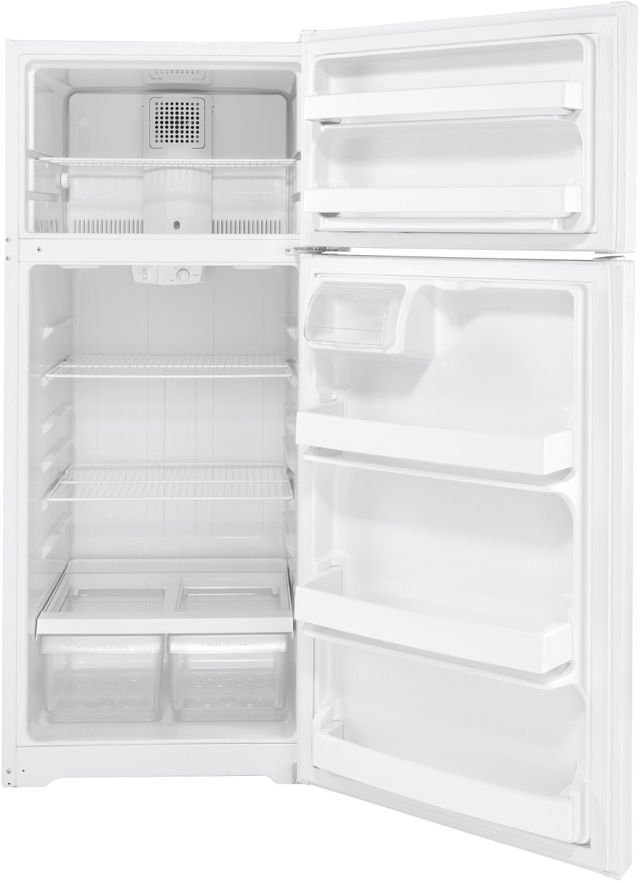 GE® 28 in. 17.5 Cu. Ft. White Top Freezer Refrigerator-1