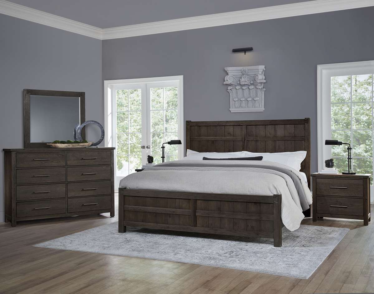 Vaughan Bassett Furniture Dovetail King Board And Batten Bed - Thumbnail 4