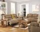 Signature Design by Ashley® Hogan Mocha Reclining Loveseat-5