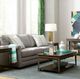 Hammary® Composite Espresso Rectangular Lift Top Coffee Table with Antique Nickel Frame-1