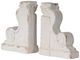 A & B Home 2-Piece Distressed White Bookend Set-0
