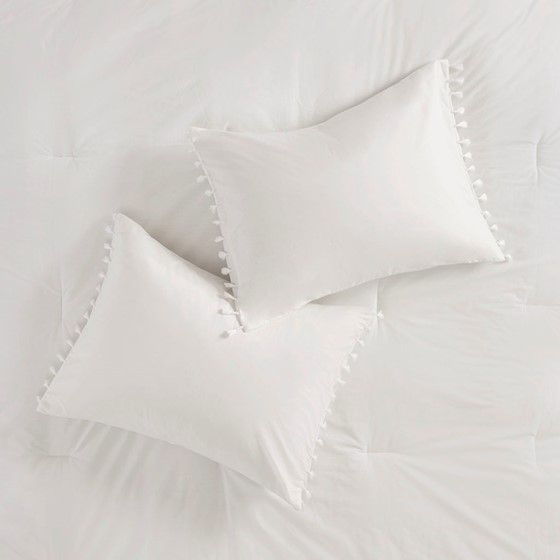 Olliix by Madison Park Lillian Ivory Twin Cotton Comforter Set-2