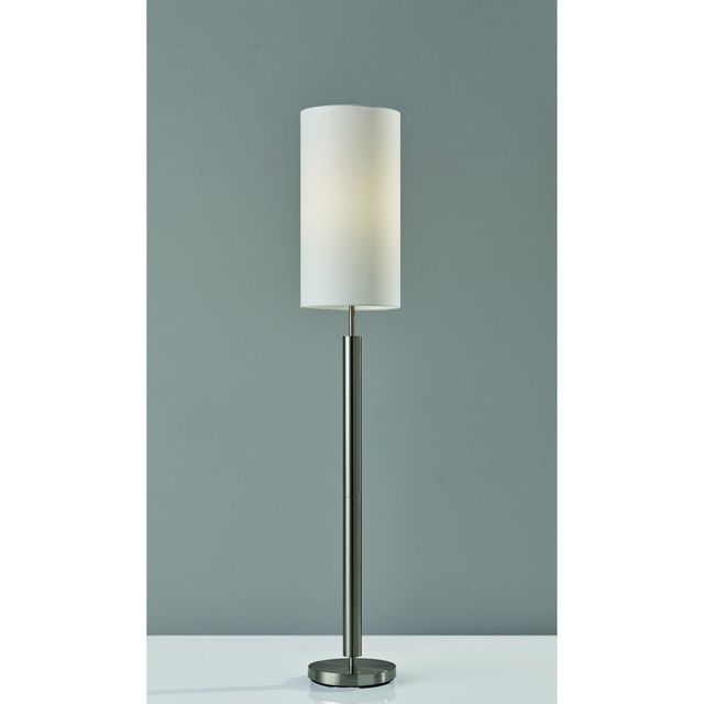 Adesso® Hollywood Brushed Steel Floor Lamp-2