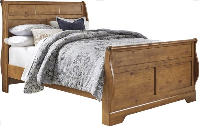Signature Design by Ashley® Bittersweet 4-Piece Light Brown Queen Sleigh Bed Set-1