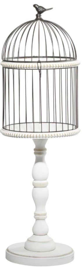 Deco Marche Black/White Beaded Birdcage-1