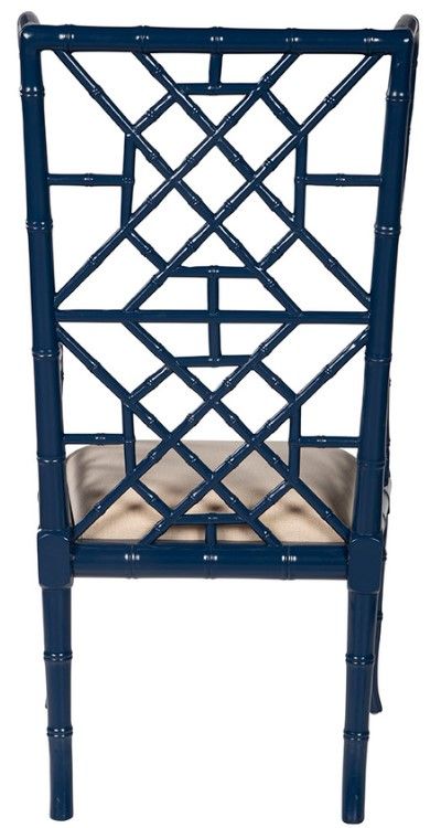 Furniture Classics Regency Blue Wingback Chair-3