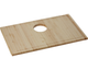 Elkay® Hardwood Light Brown 27.5" x 16.88" x 1" Cutting Board-0