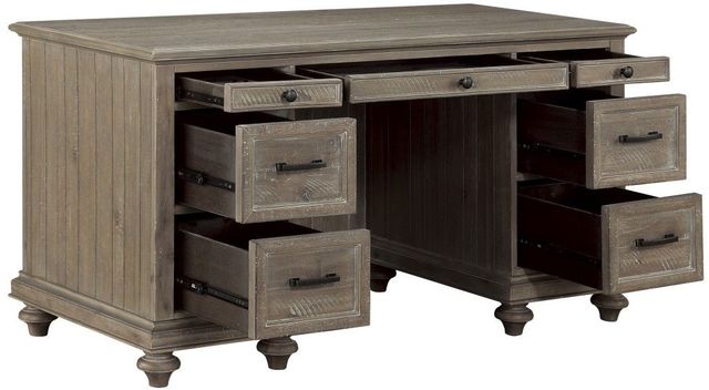 Mazin Furniture Cardano Light Brown Executive Desk-3