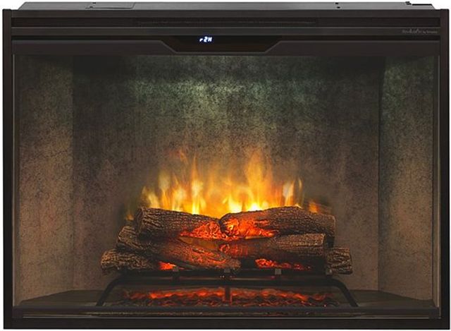 Dimplex® Revillusion Black 42'' Built-in Weathered Concrete Electric Firebox-1