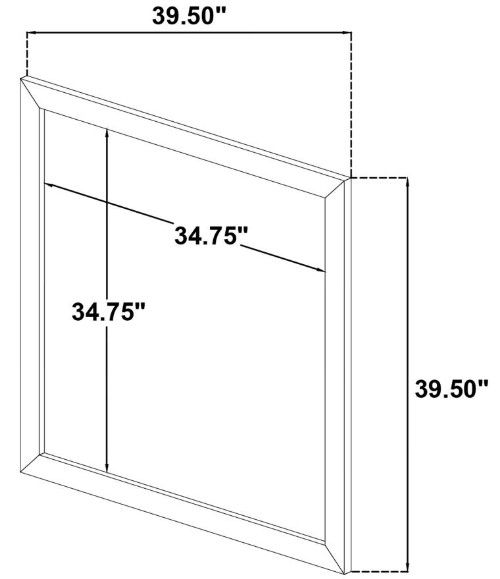 Coaster® Arielle Light Oak Dresser Mirror-2