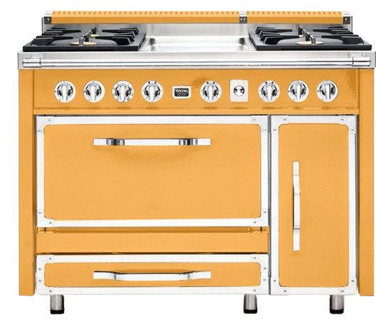Viking® Tuscany 48" Daffodil Pro Style Dual Fuel Range with Griddle-0