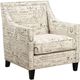 Elements International Erica Beige French Script Chair-0