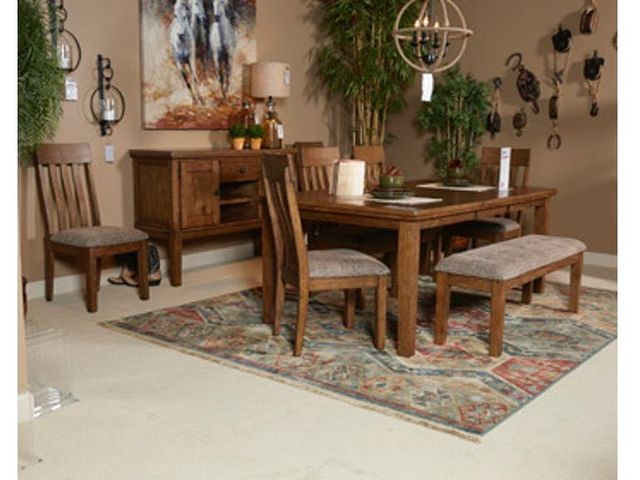 Benchcraft® Flaybern Large Light Brown Dining Upholstered Bench-2