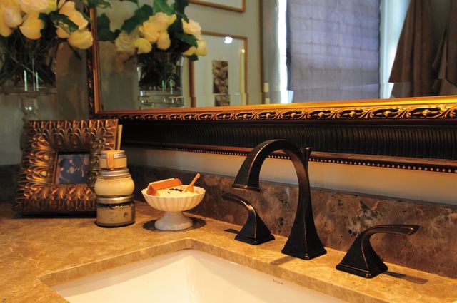 Brizo Virage® Venetian Bronze® 8" Widespread Lavatory Faucet-1
