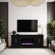 Legends Home Jordan Seal Skin Black 65" Fireplace Console-1
