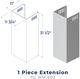 Hauslane Stainless Steel Range Hood Chimney Extension-0