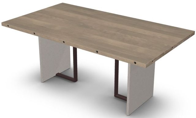 Amisco Customizable Zoel Dining Table with Decorative Bolts-3
